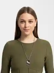 Серебряный цепочка на шею мужская, женская "Лезвие"