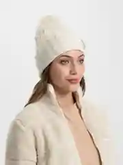 Белый шапка женская "Дежавю", вязаная