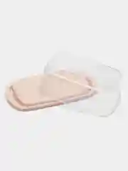 Розовый масленка пластиковая