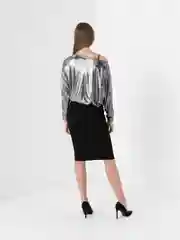 Серебряный платье женское чёрное, повседневное вечернее