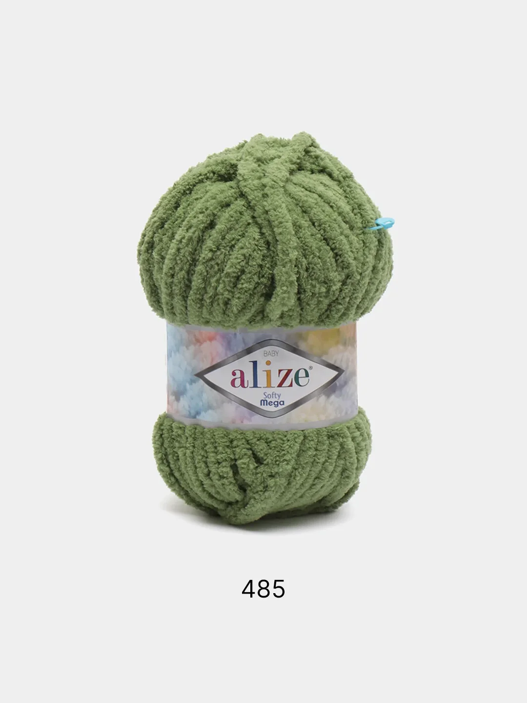 Лайм пряжа Alize Softy Mega, 100г,70м