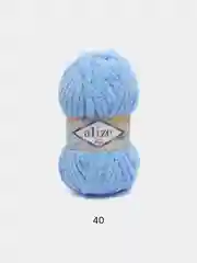 Голубой пряжа Alize Softy Mega, 100г,70м