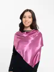 Тёмно-розовый платок на голову женский