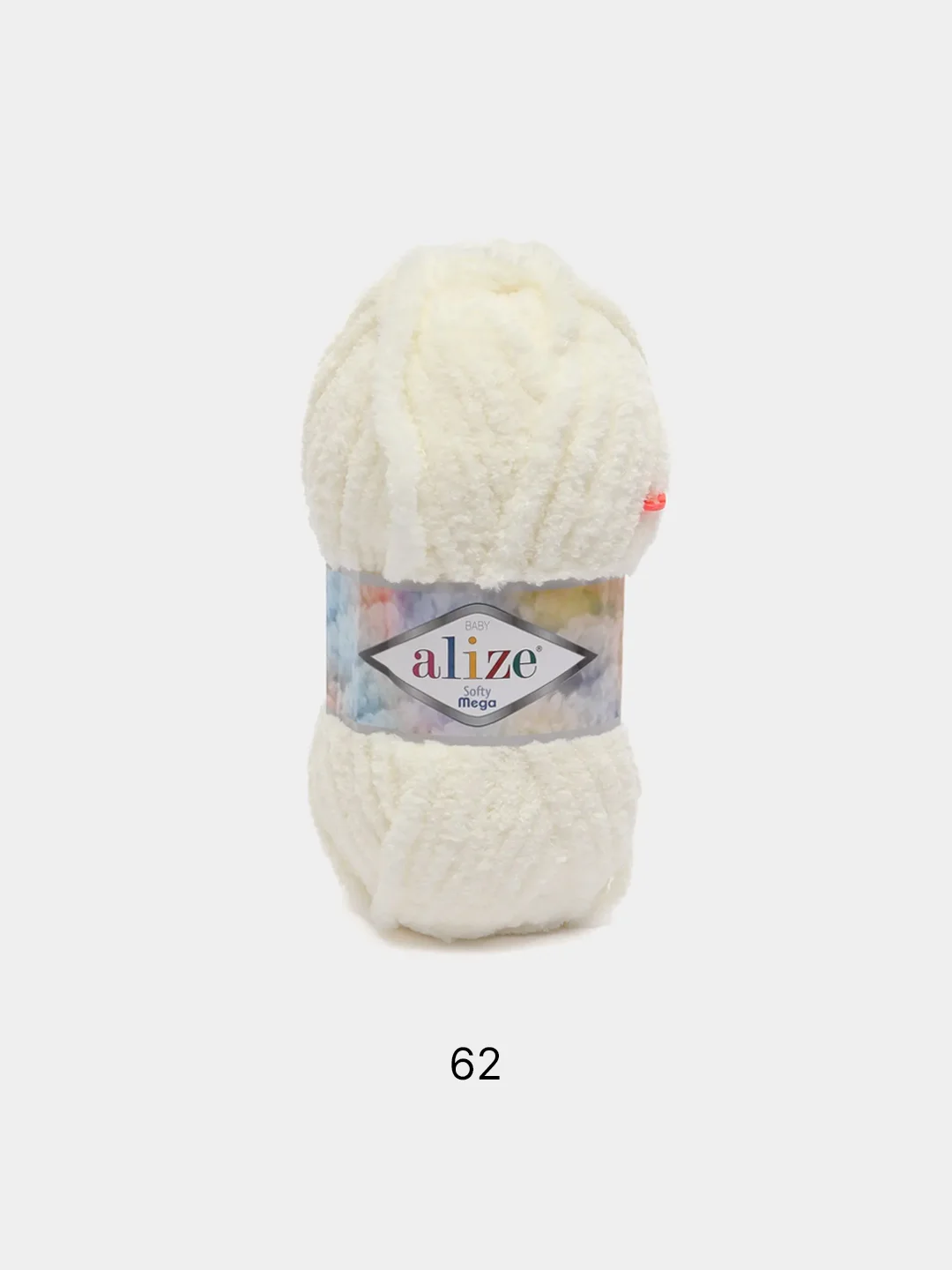 Молочный пряжа Alize Softy Mega, 100г,70м