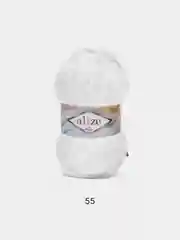 Белый пряжа Alize Softy Mega, 100г,70м