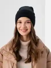 Черный шапка вязаная, унисекс