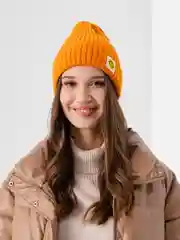 Оранжевый шапка женская