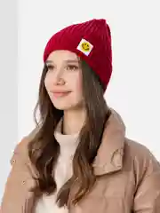 Бордовый шапка женская