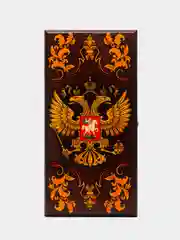 Нарды "Державные", с полем для шашек, деревянная доска 40 х 40 см