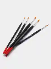 Кисти BRAUBERG, набор 5 шт. (синтетическая круглая № 1, 2, 3, 4, 5), блистер, 200218