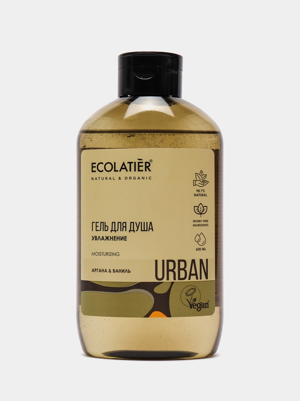 Гель для душа Увлажнение аргана и ваниль Ecolatier Urban 600 мл
