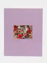 Серебряный фотоальбомы "Цветы", твёрдая обложка, на 200 фото 10 х 15 см, 24 вида