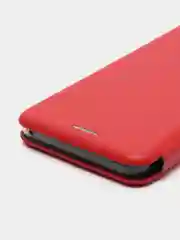 Красный чехол-книжка на Samsung Galaxy A8 2018, Самсунг Галакси А8 2018