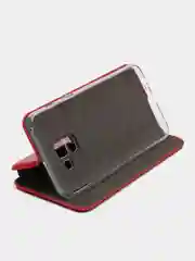 Красный чехол-книжка на Samsung Galaxy A8 2018, Самсунг Галакси А8 2018