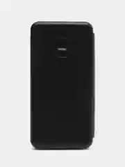 Черный чехол-книжка на Samsung Galaxy A8 2018, Самсунг Галакси А8 2018
