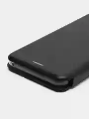 Черный чехол-книжка на Samsung Galaxy A8 2018, Самсунг Галакси А8 2018