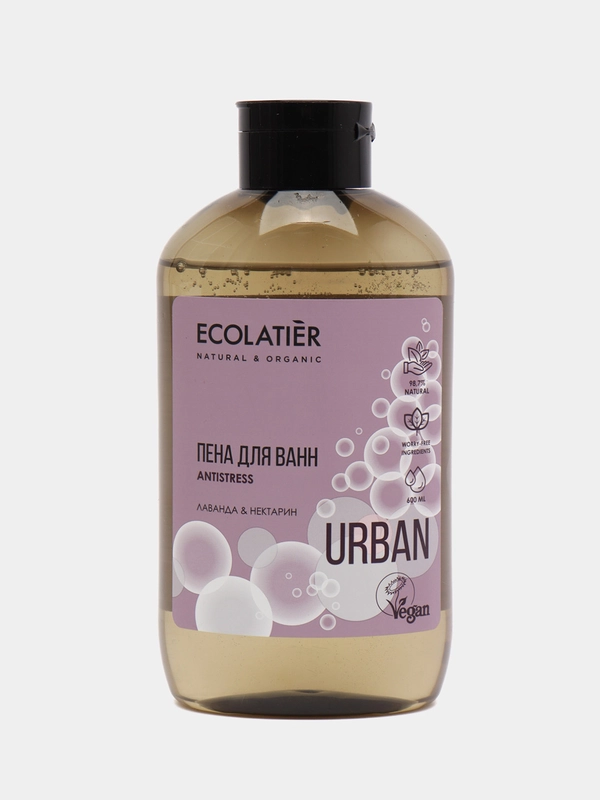 Ecolatier Urban Пена для ванн лаванда и нектарин  600 мл