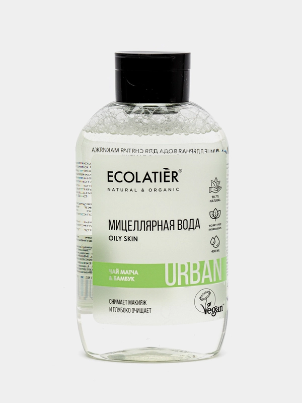Ecolatier Urban Мицеллярная вода для снятия макияжа Чай матча и бамбук  400 мл