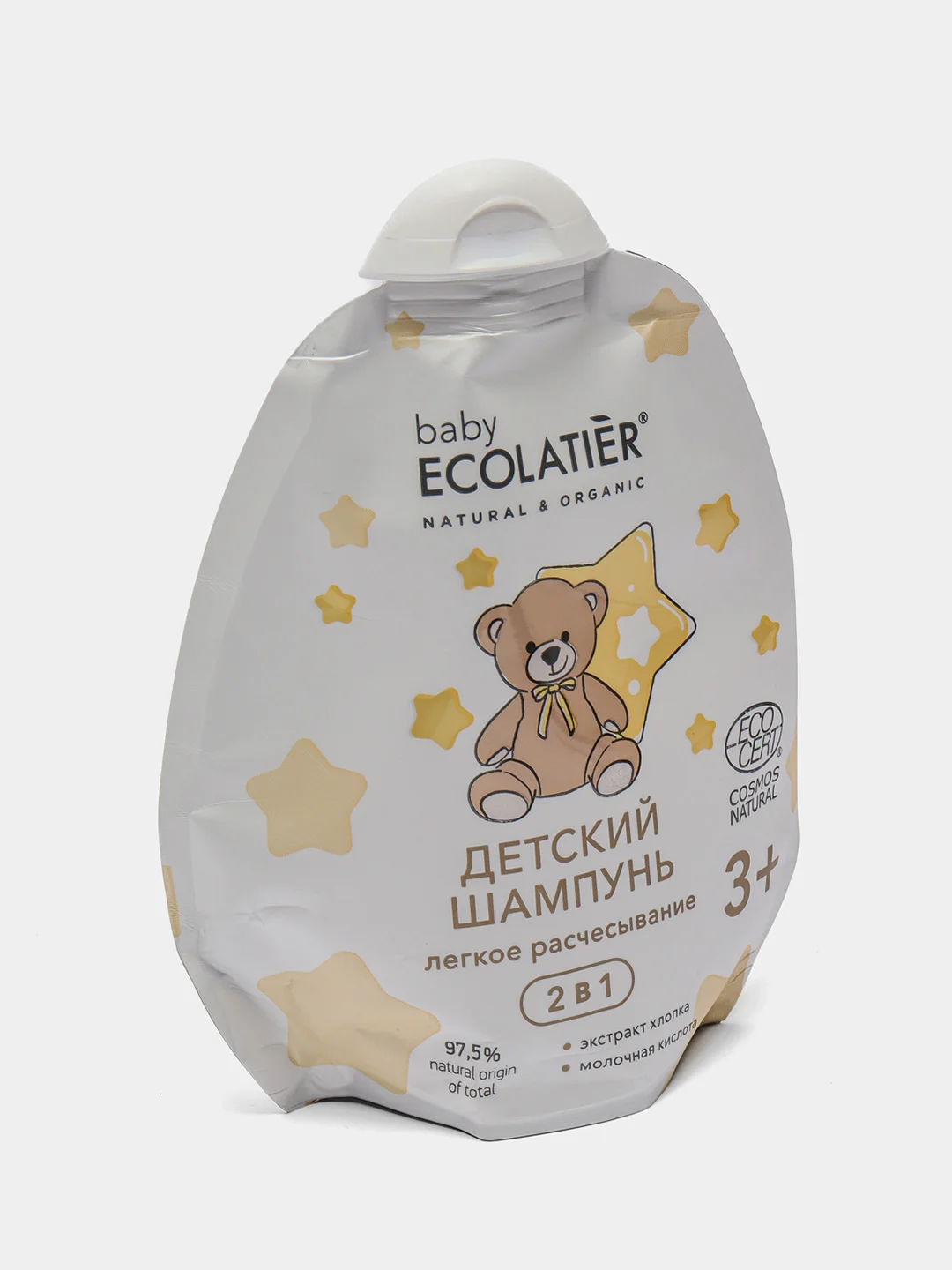 Шампунь 2 в 1 Лёгкое расчесывание 3+ дой-пак Ecolatier baby 250 мл