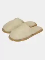 Белый тапочки домашние женские из искусственного меха, молочные