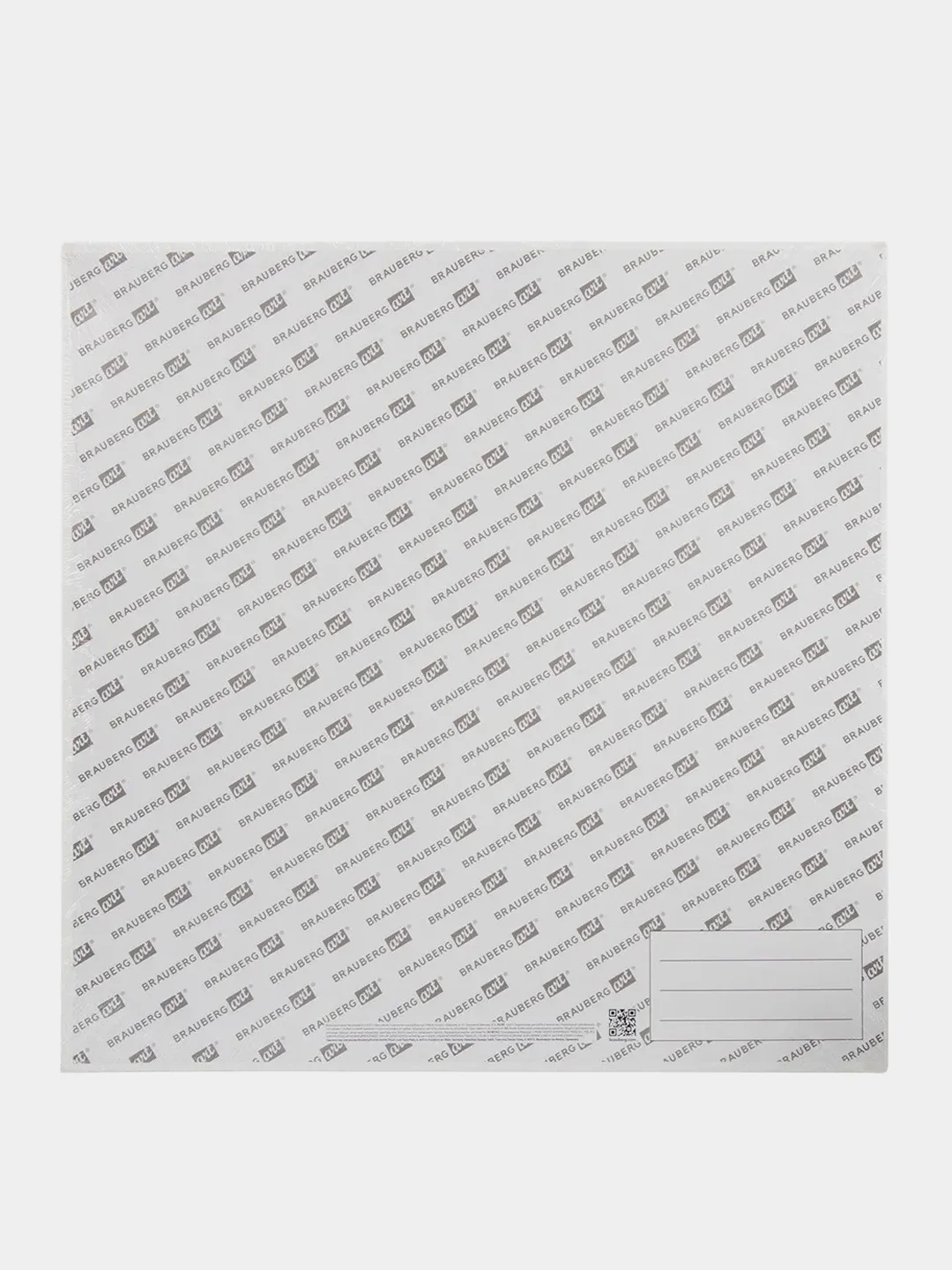 Холст на картоне (МДФ), 40*40см, грунтованный, хлопок, мелкое зерно, BRAUBERG, 191675