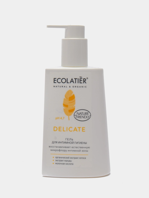 Гель для интимной гигиены Delicate с экстрактом лотоса Ecolatier, 250 мл