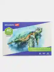 Альбом для акварели, бумага 160г/м, 207х297мм, 40л, склейка, BRAUBERG ART CLASSIC, 105927