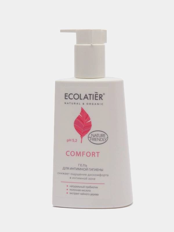 Гель для интимной гигиены Comfort с молочной кислотой и пробиотикоми Ecolatier, 250 мл