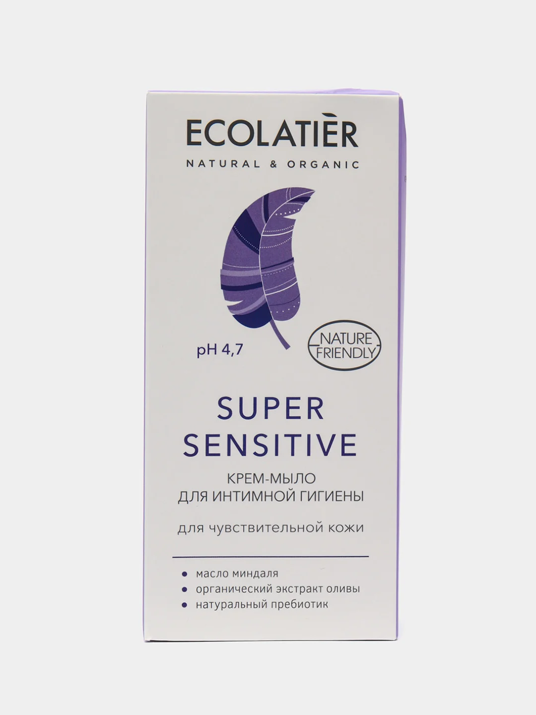 Крем-мыло для интимной гигиены Super Sensitive для чувствительной кожи Ecolatier, 250 мл