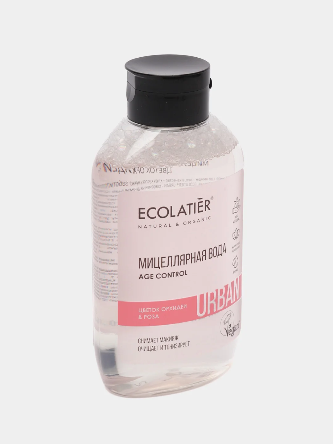 Мицеллярная вода Для снятия макияжа Для лица и шеи Роза и орхидея Ecolatier Urban 400 мл