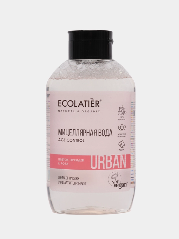 Мицеллярная вода Для снятия макияжа Для лица и шеи Роза и орхидея Ecolatier Urban 400 мл