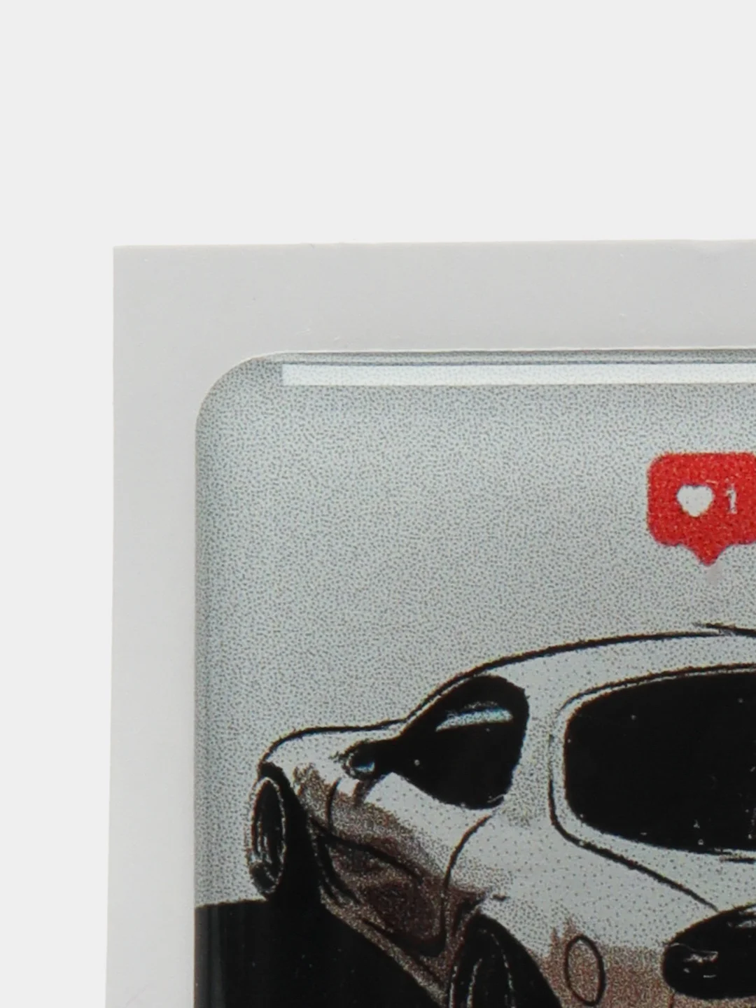 Серебряный 3d наклейки на телефон с тачками "JDM" drift, объёмные стикеры на телефон с машинками
