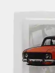 Коричневый 3d наклейки на телефон с тачками "JDM" drift, объёмные стикеры на телефон с машинками