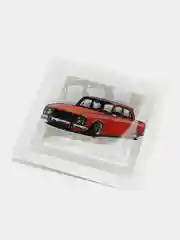 Коричневый 3d наклейки на телефон с тачками "JDM" drift, объёмные стикеры на телефон с машинками
