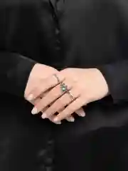 Серебряный кольцо женское комплект, набор колец