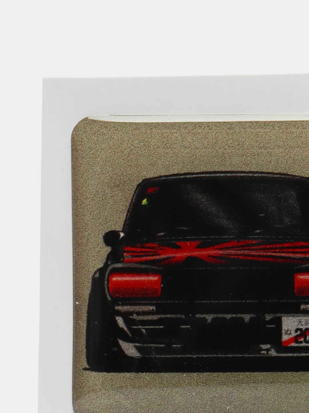 Приглушённый хаки 3d наклейки на телефон с тачками "JDM" drift, объёмные стикеры на телефон с машинками