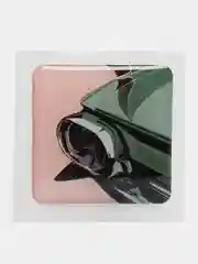 Зелёный хаки 3d наклейки на телефон с тачками "JDM" drift, объёмные стикеры на телефон с машинками