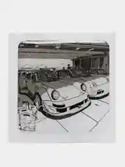 Салатовый 3d наклейки на телефон с тачками "JDM" drift, объёмные стикеры на телефон с машинками