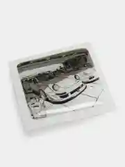 Салатовый 3d наклейки на телефон с тачками "JDM" drift, объёмные стикеры на телефон с машинками