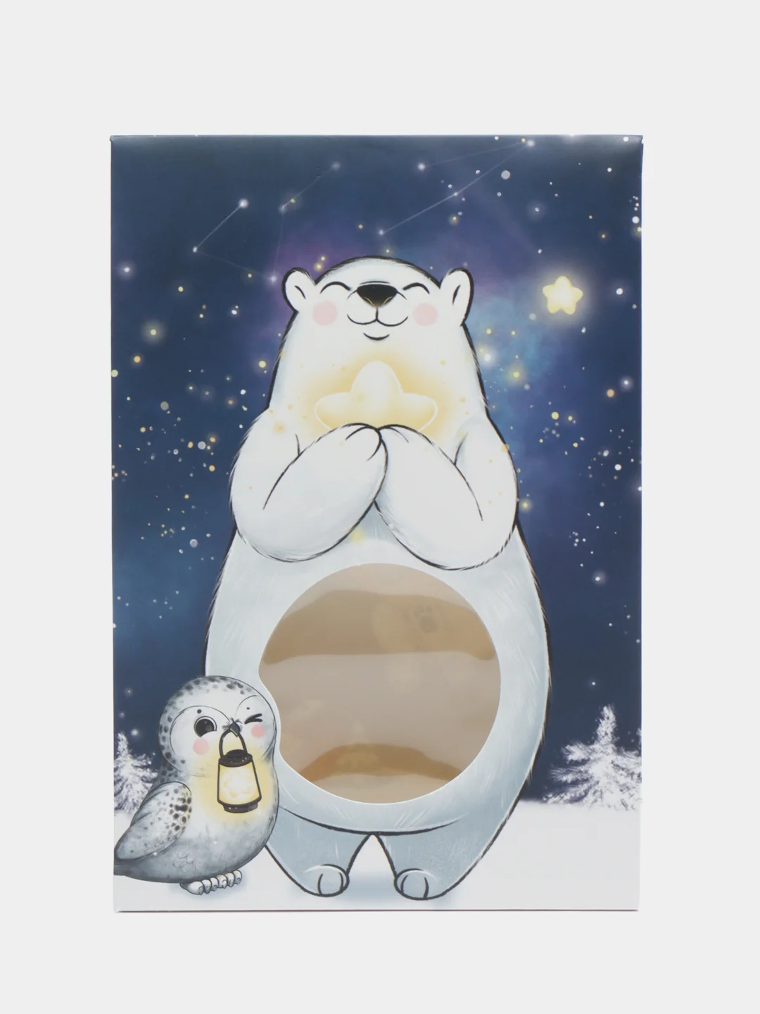 Новогодняя коробка "Звездочка", 15 х 7 х 22 см