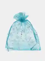 Голубой мешочки новогодние подарочные, пакеты на Новый год для конфет