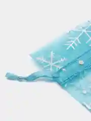 Голубой мешочки новогодние подарочные, пакеты на Новый год для конфет