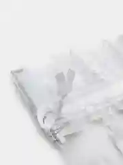 Серебряный мешочки новогодние подарочные, пакеты на Новый год для конфет