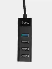 Разветвитель USB Hub HOCO HB25, 4 разъема, Type-C на USB 3.0 гнездо
