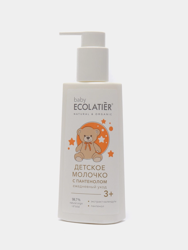 Детское Молочко с пантенолом Ежедневный уход 3+ Ecolatier baby 150 мл