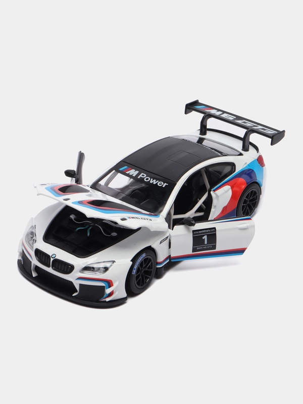 Машинка металлическая, 1:24, BMW M6 GT3 24,5 сантиметра