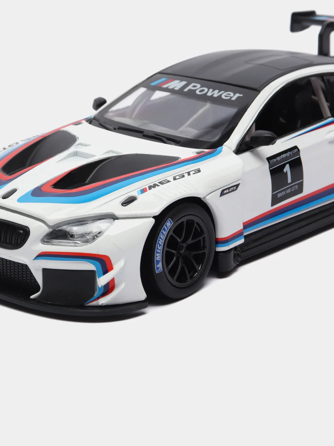 Машинка металлическая, 1:24, BMW M6 GT3 24,5 сантиметра