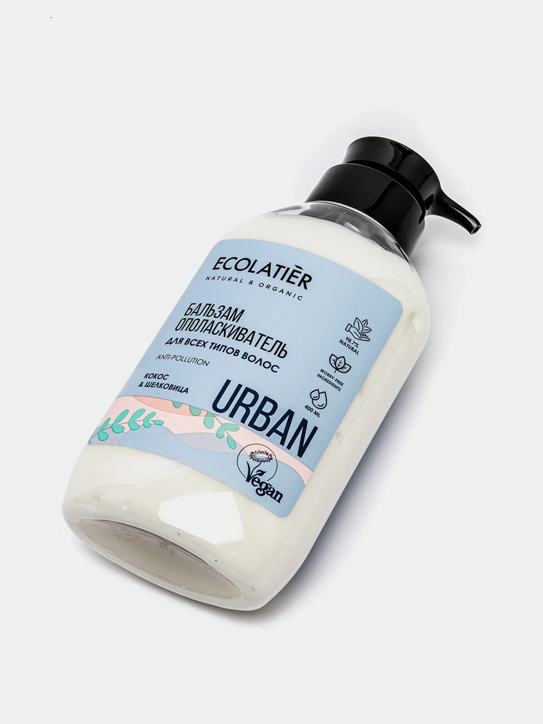 Ecolatier Urban Бальзам ополаскиватель для всех типов волос Кокос и шелковица 400 мл