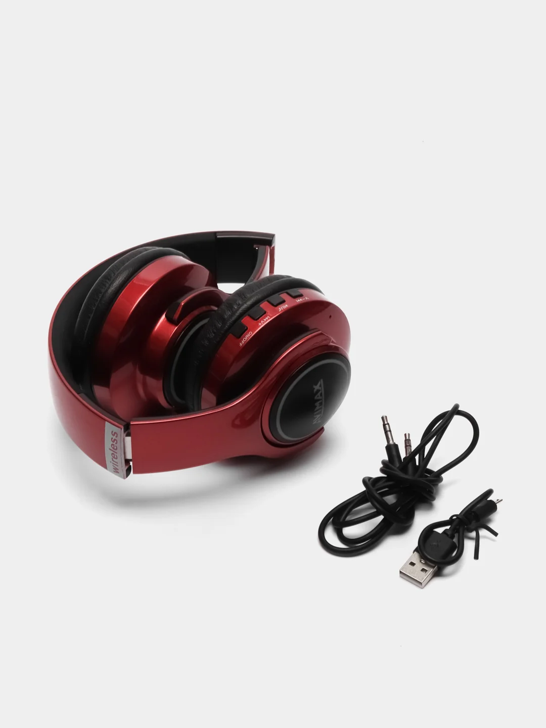 Красный беспроводные блютуз наушники Avimax Max103