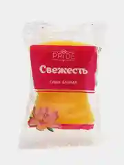 Желтый губка для тела "Свежесть" 13 х 9 х 4 см